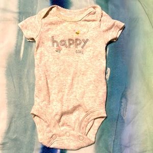 Just one you newborn onsie happy girl